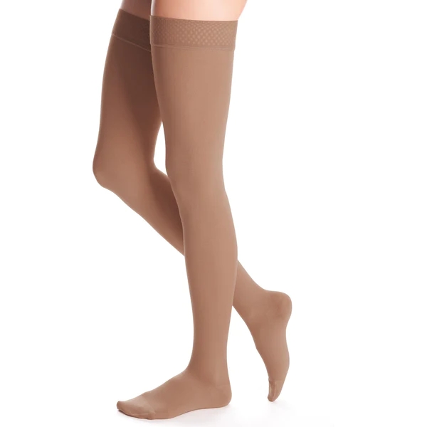 Duomed Advantage Thigh High 15-20mmHg Compression Stocking with Beaded Top Band thumbnail 1