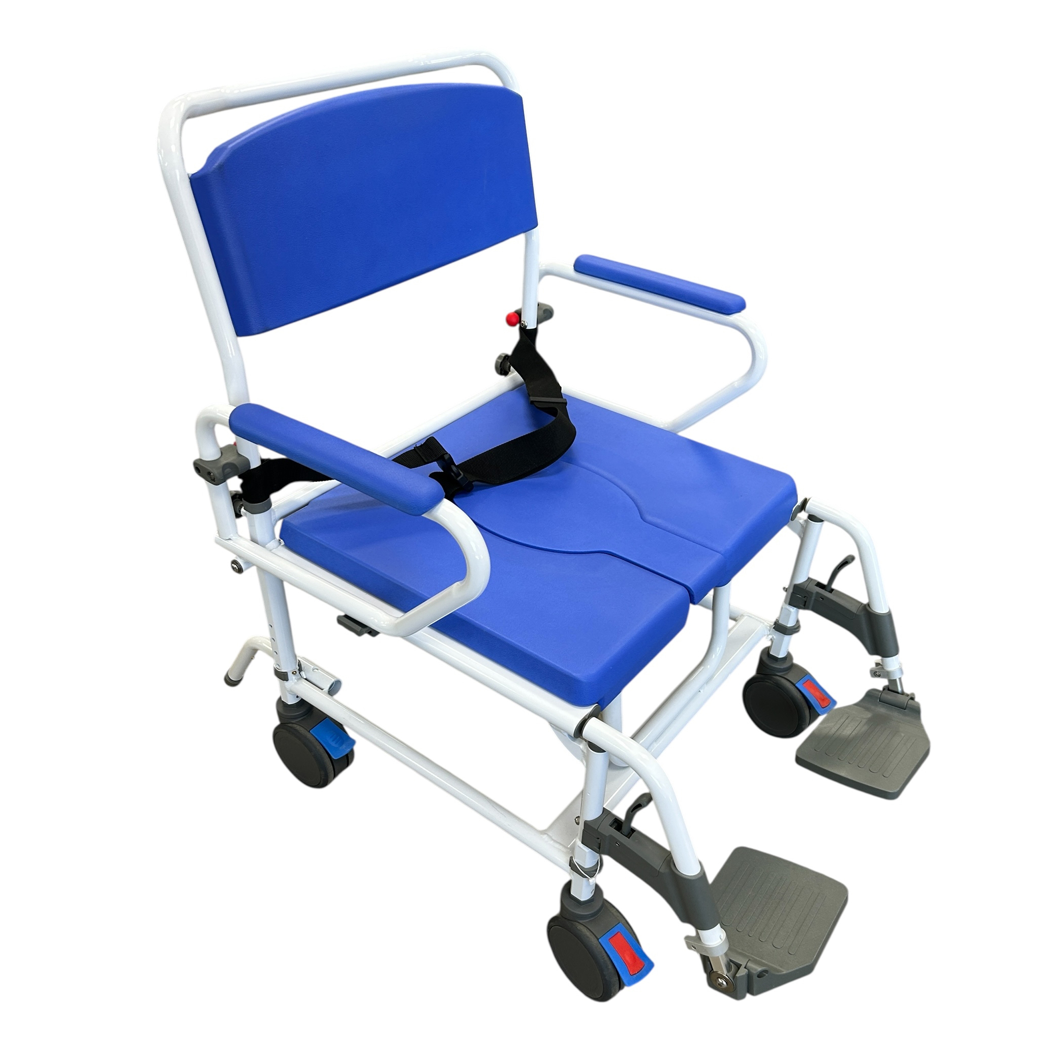 Ezee Life 188 Bariatric Aluminum Shower and Commode Chair thumbnail 1
