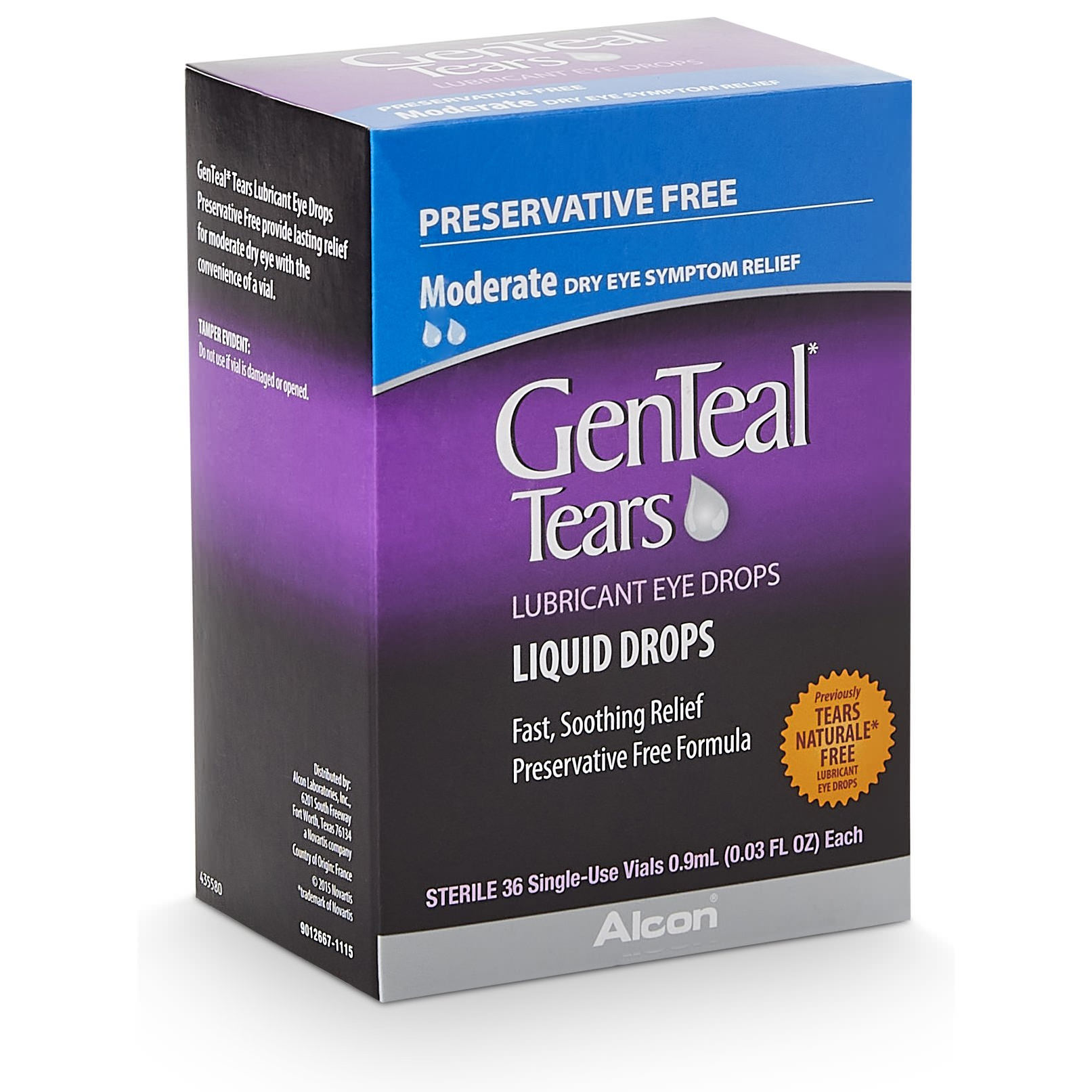 GenTeal Tears Lubricant Eye Drops (36 Vials)