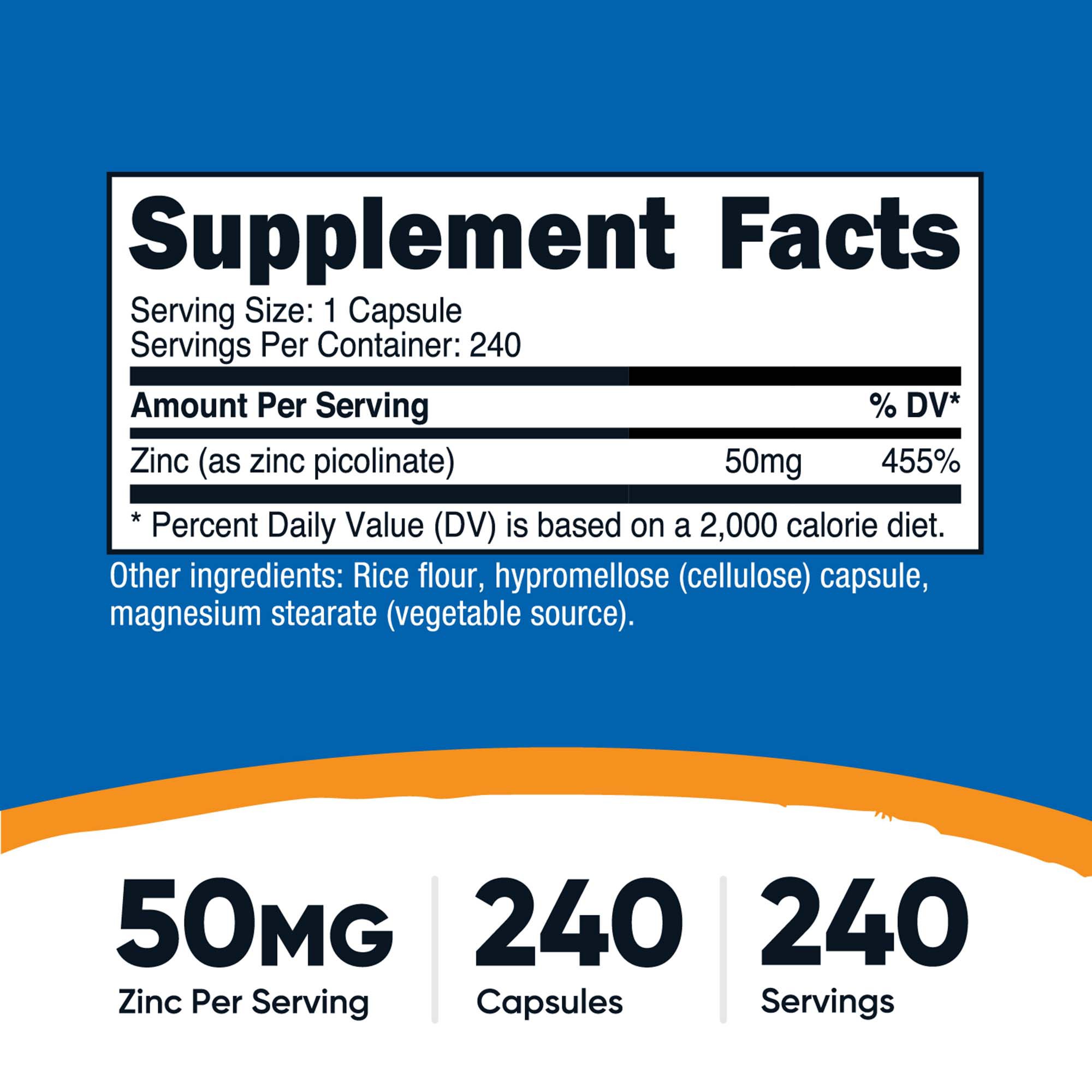 Nutricost Zinc Picolinate Capsules thumbnail 3