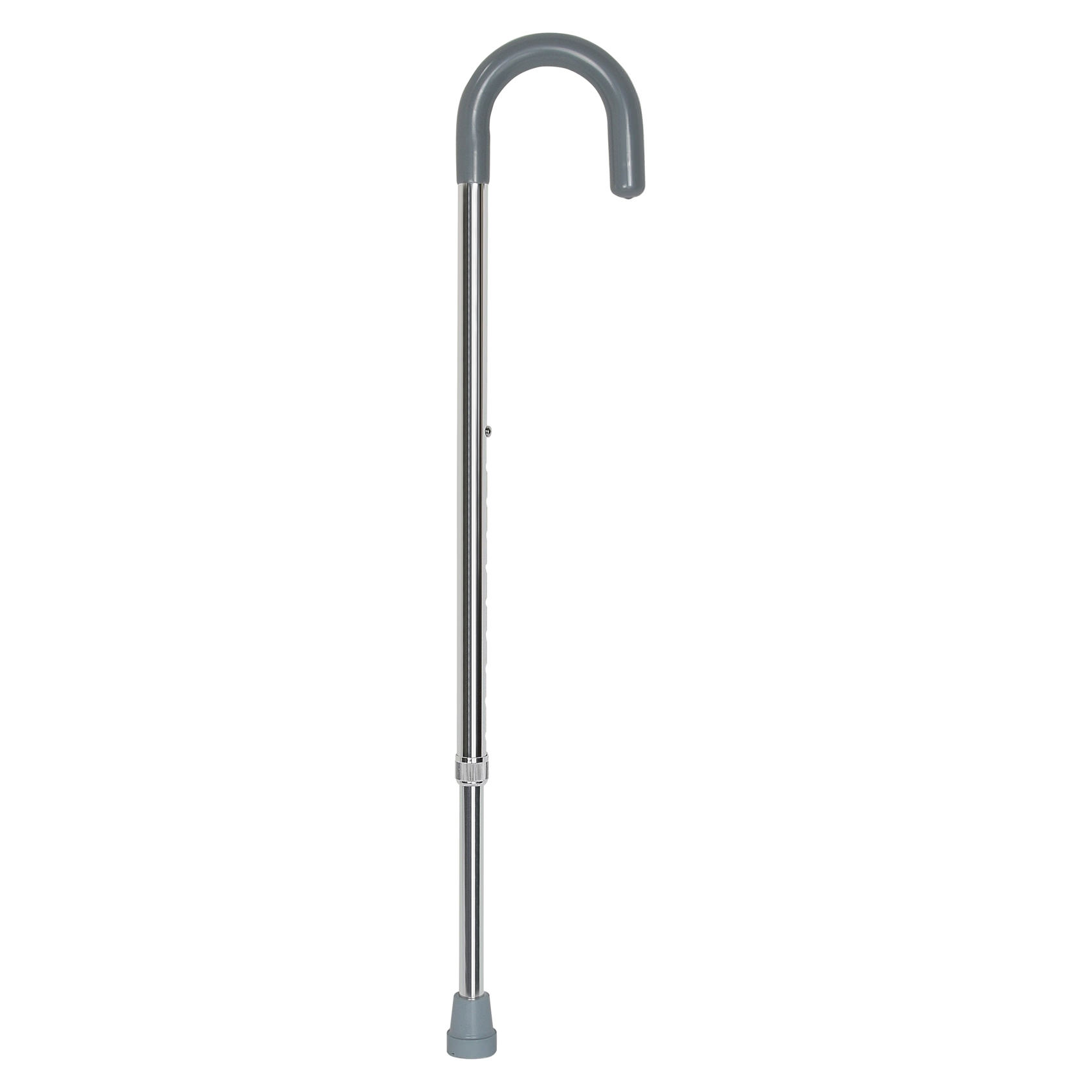 McKesson Aluminum Round Handle Cane, Chrome - Main image