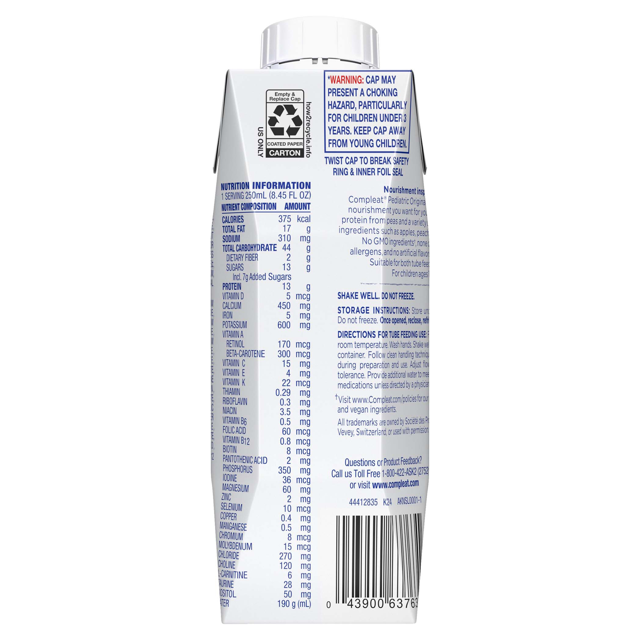 Compleat Pediatric Original 1.5 Plant-Based Tube Feeding Formula thumbnail 2