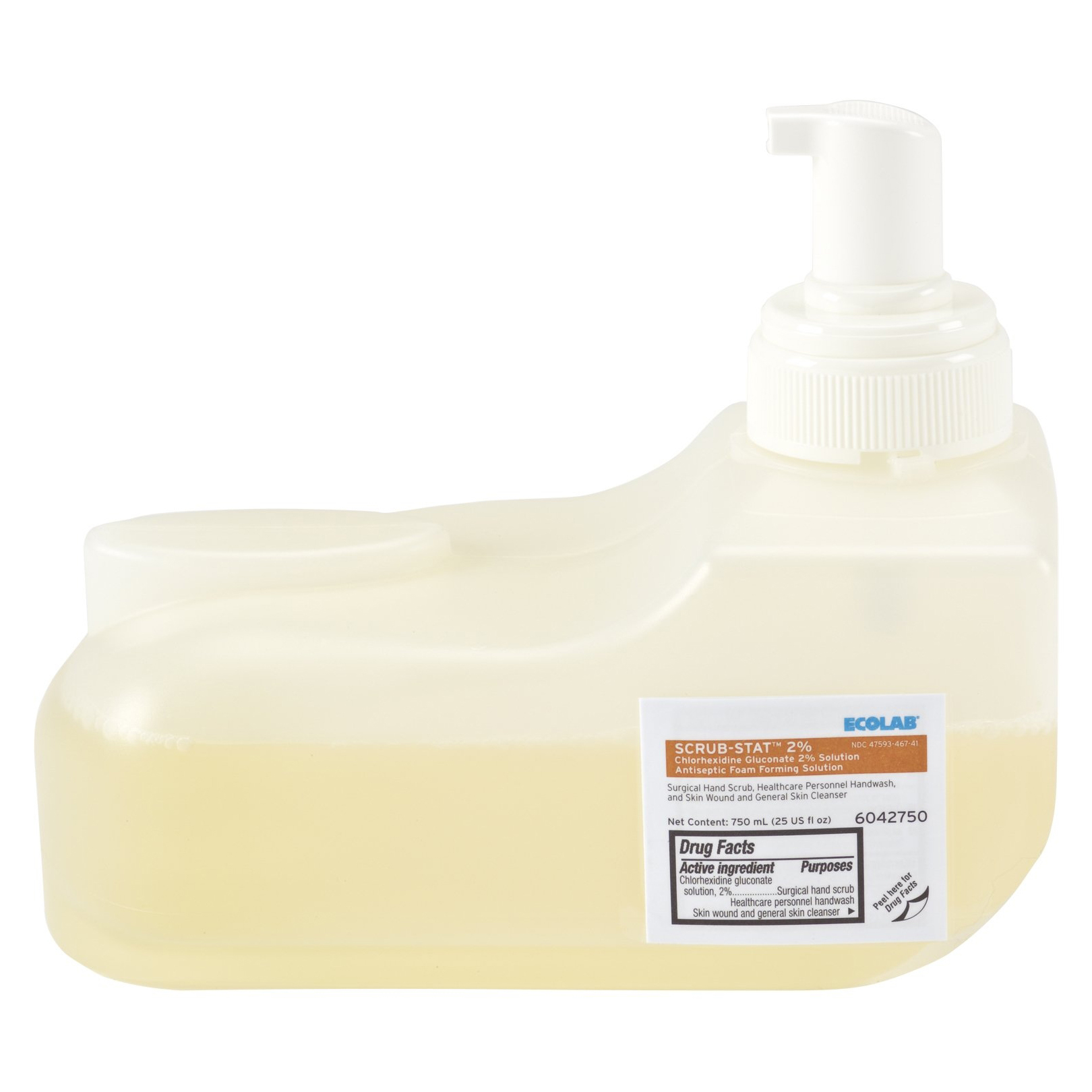 Ecolab Scrub-Stat Chlorhexidine Gluconate 2% Solution - Emollient-rich ...