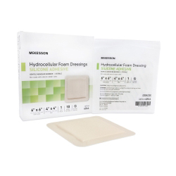 McKesson Silicone Adhesive Foam Dressing, Square, Sterile thumbnail 1