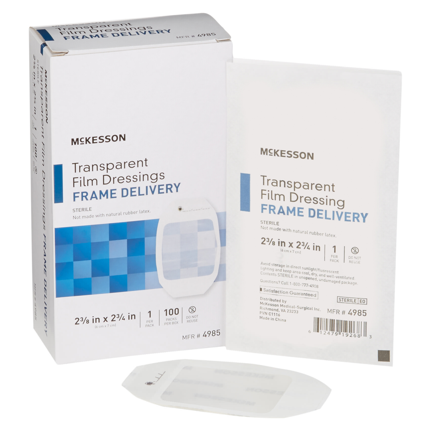 McKesson Frame Style Transparent Film Dressing - Main image