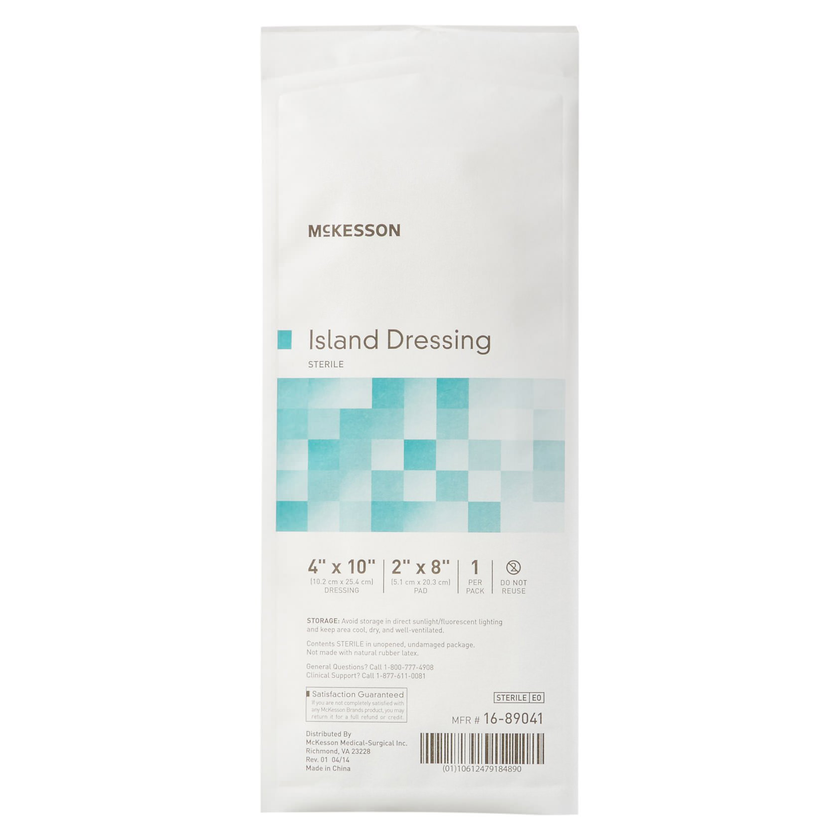 McKesson Adhesive Rectangle Island Dressing thumbnail 2