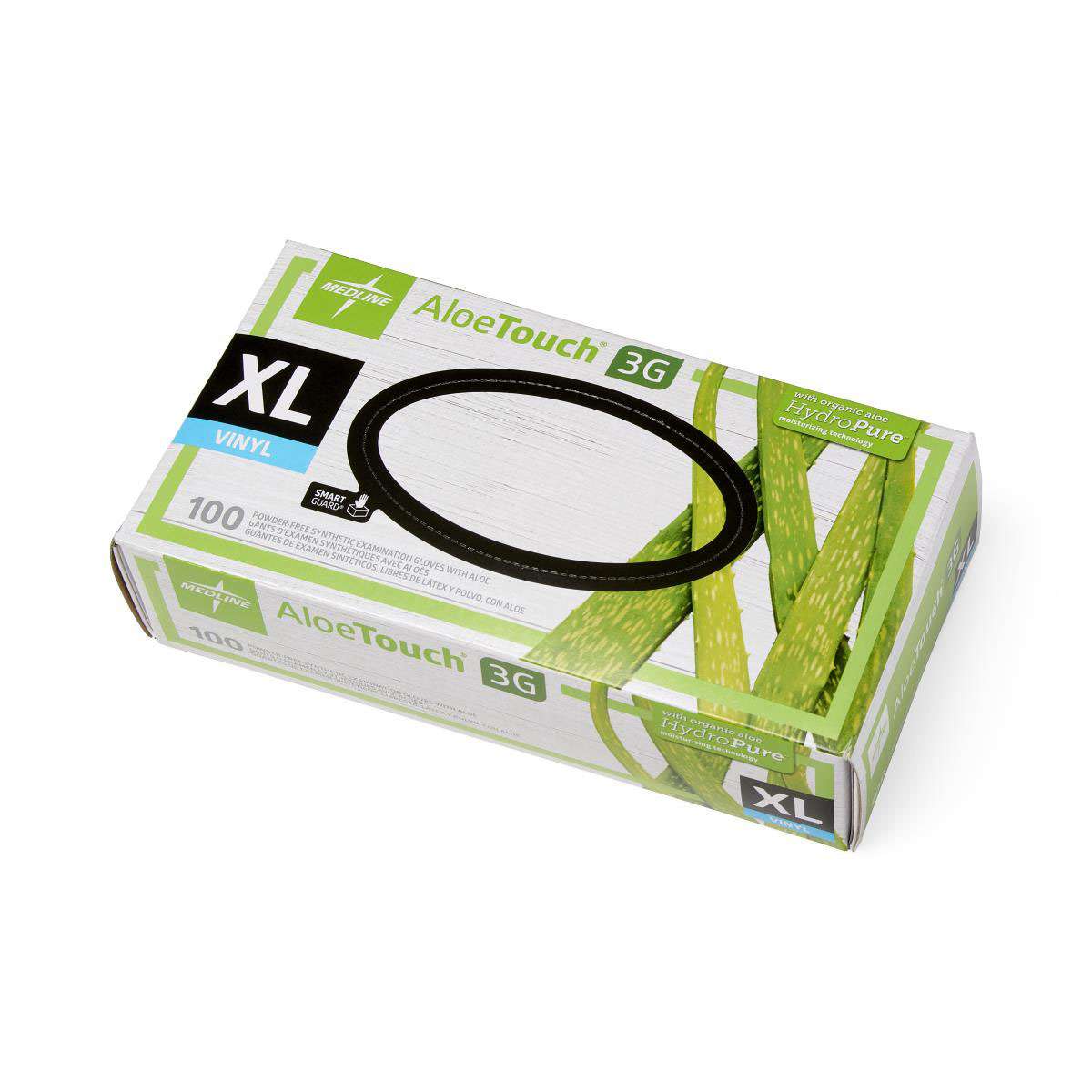 AloeTouch 3G Synthetic Vinyl Exam Gloves Small - Powder Free