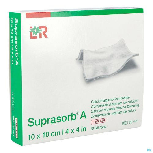 SuprasorbA Alginate Dressing White Square Sterile