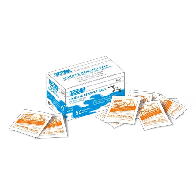 Urocare Adhesive Remover Pads - Box of 50