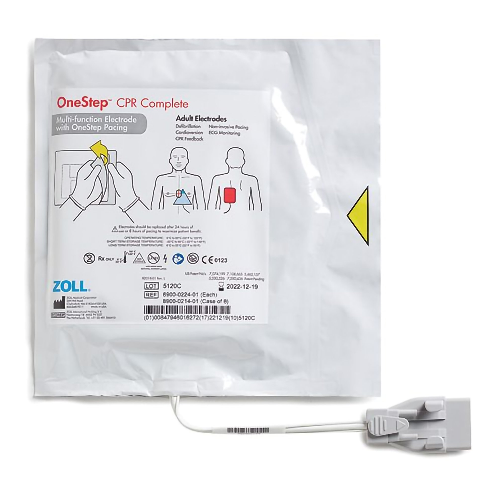 OneStep CPR Complete Electrode, Adult - Gel Adhesive