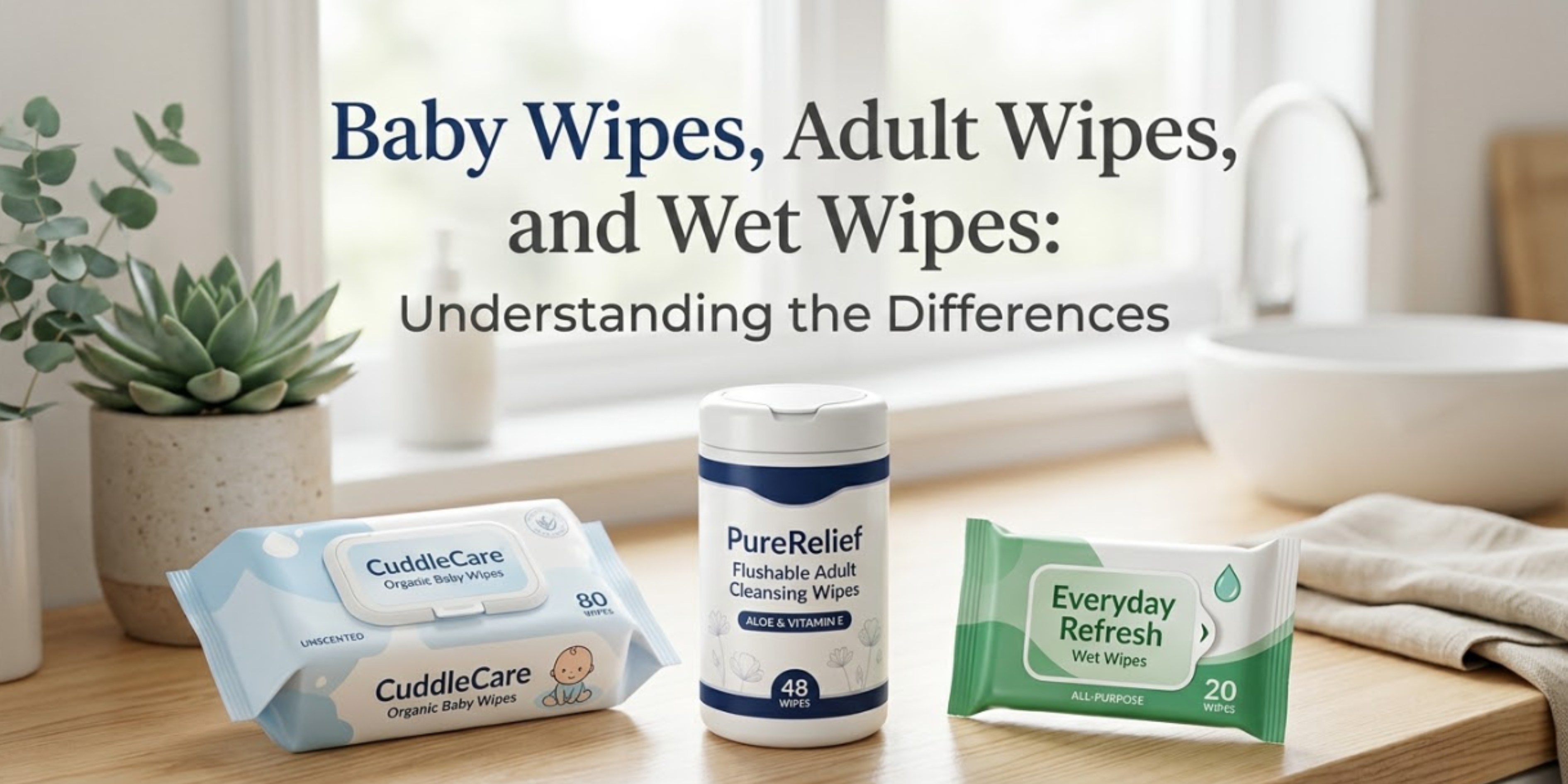 Difference Between Baby Wipes, Adult Wipes, and Wet Wipes