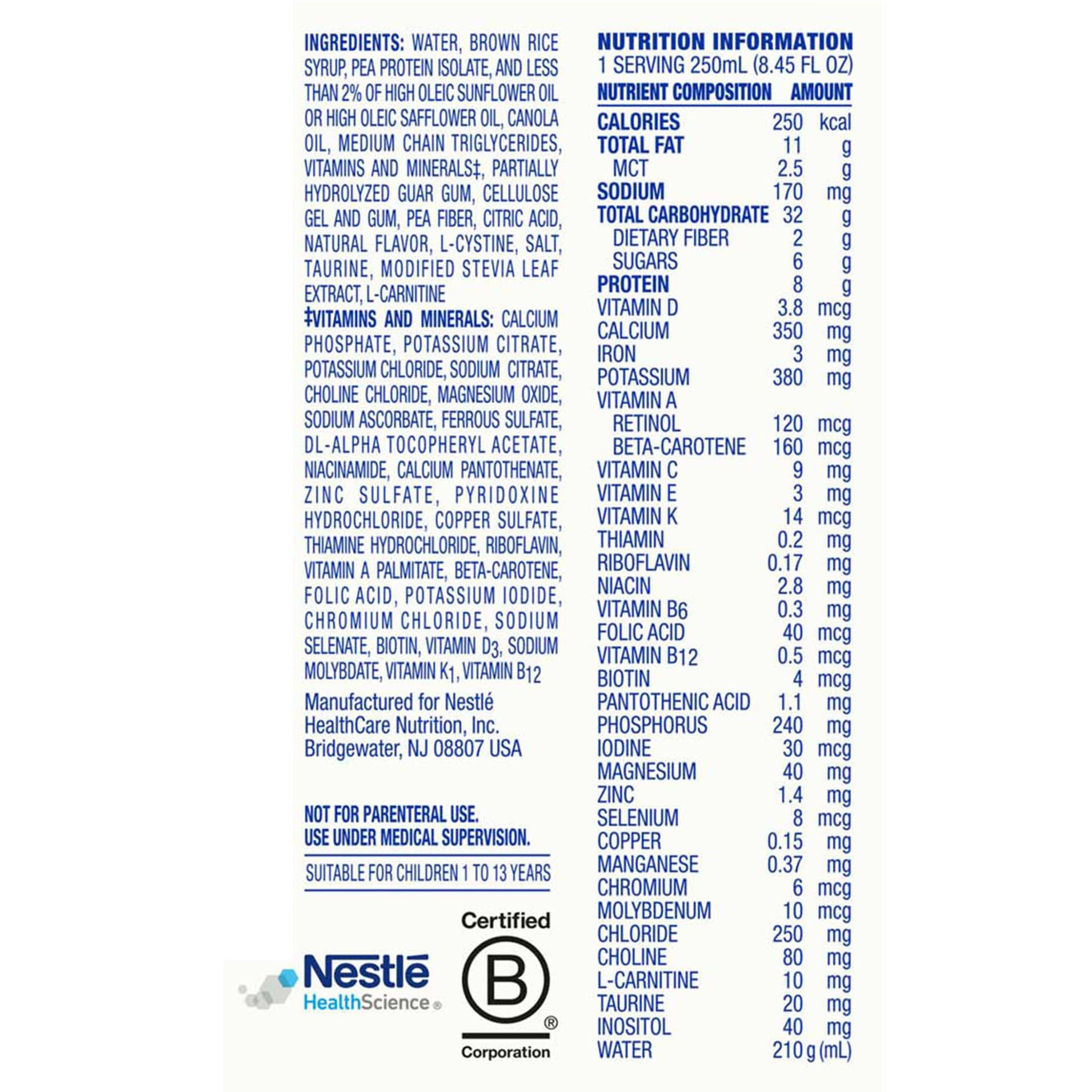 Compleat Pediatric Standard 1.0 Plant-Based Tube Feeding Formula thumbnail 4