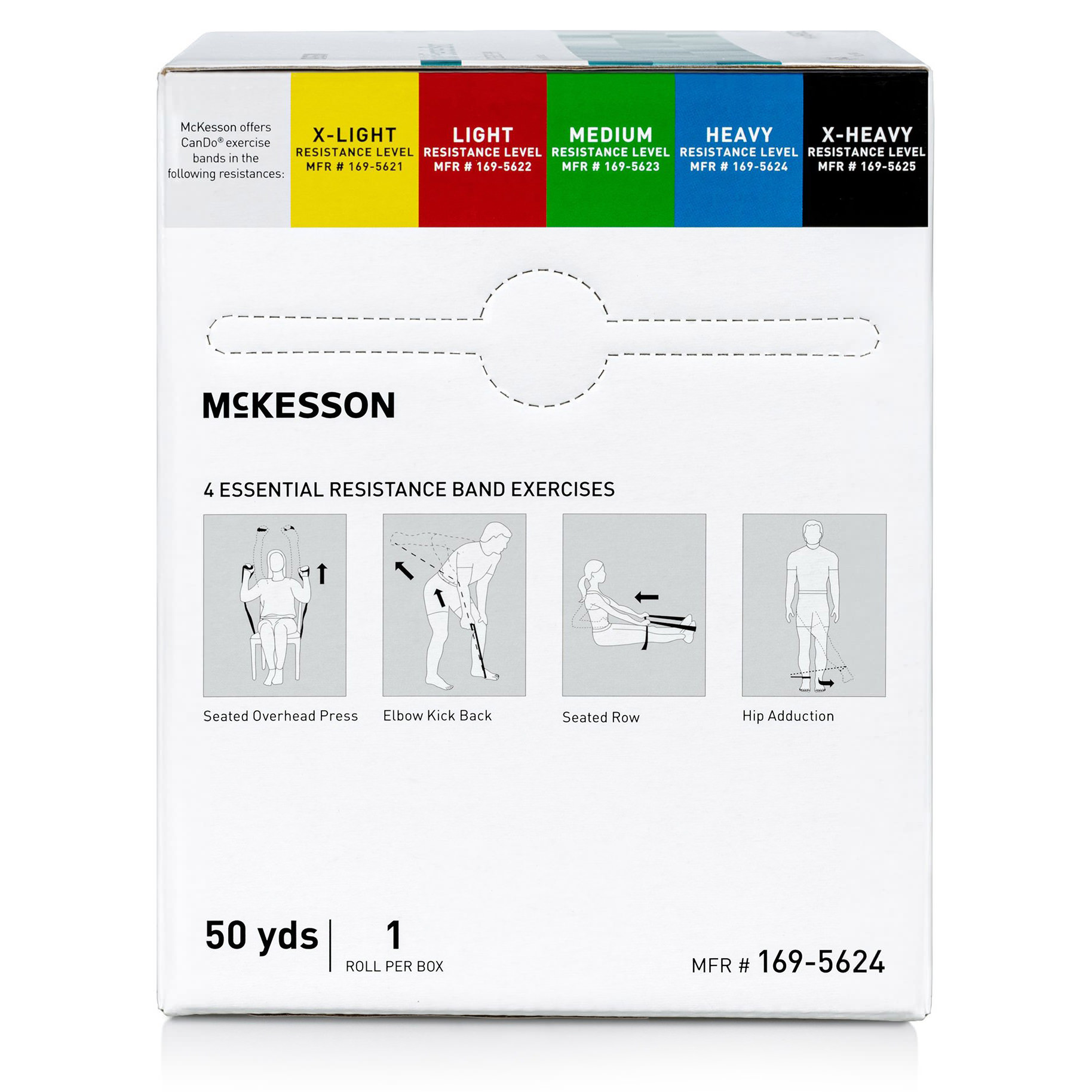 McKesson CanDo Blue Heavy Resistance Exercise Band thumbnail 2