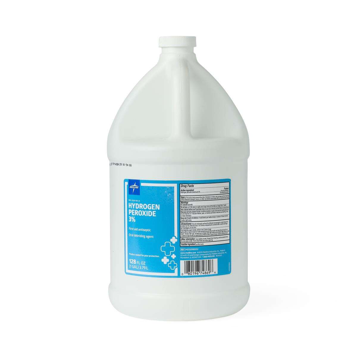 Medline Hydrogen Peroxide 3% Antiseptic Topical Liquid thumbnail 1