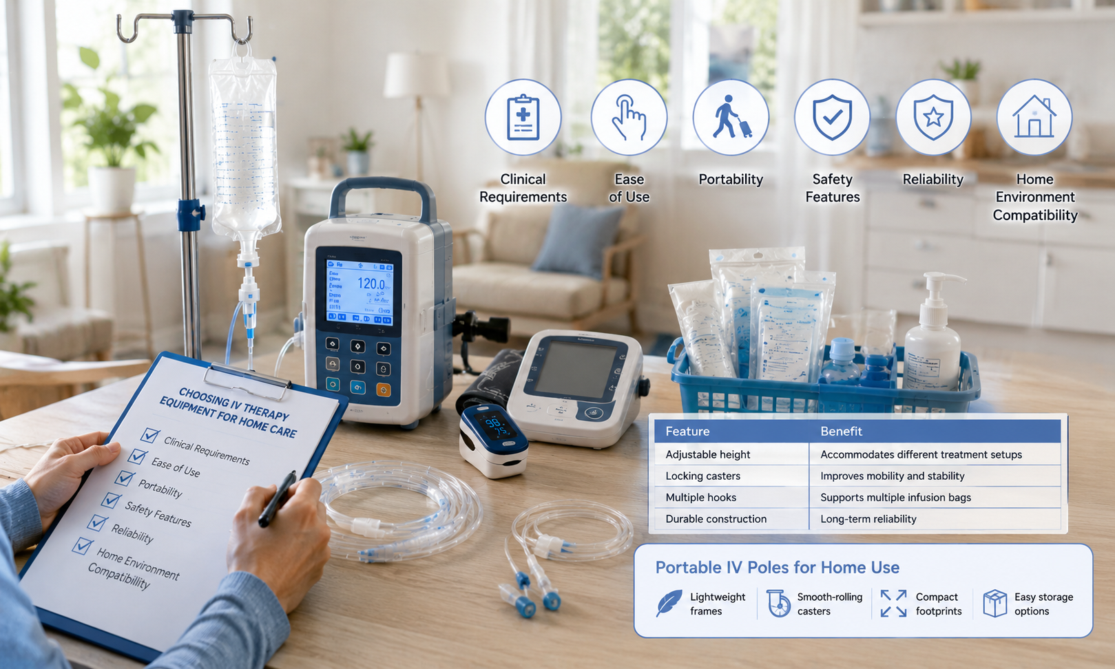How to Choose IV Therapy Equipment for Home Care