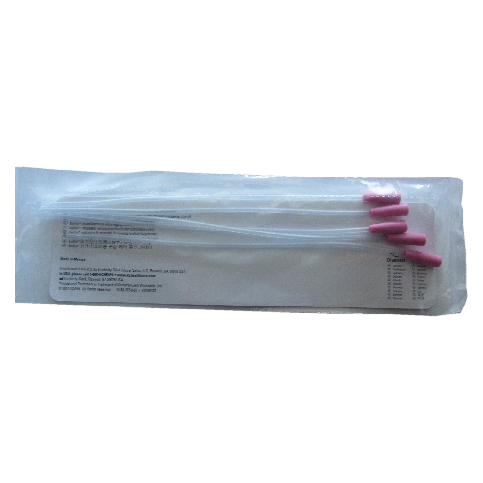KIMVENT 14Fr Elbow Closed Suction System, 54cm - Package of 5