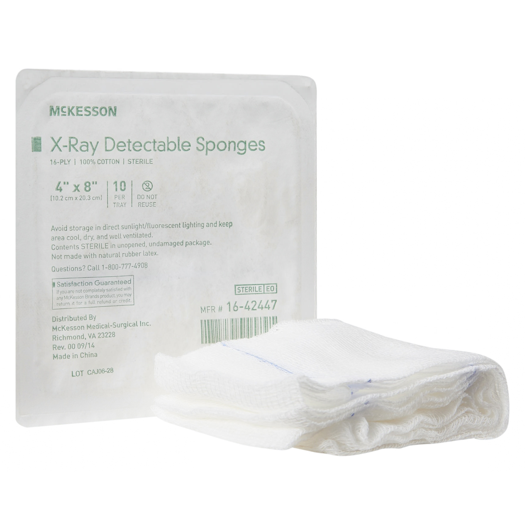 McKesson X-Ray Detectable Gauze Sponge - Main image