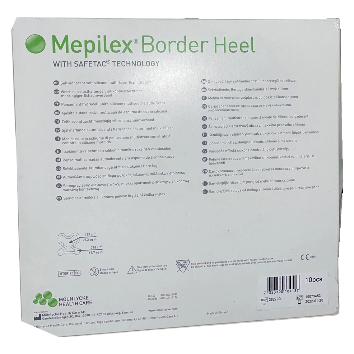 Molnlycke Mepilex Border Heel Dressing thumbnail 3