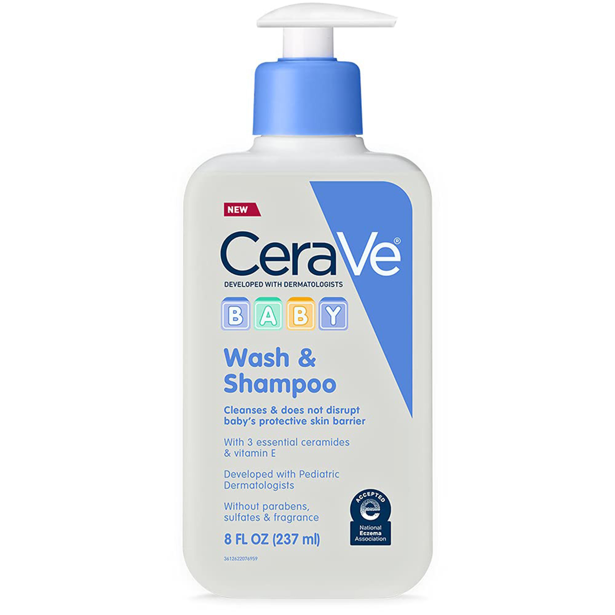CeraVe Body Wash and Shampoo Bottle, 8 oz - Each - Main image