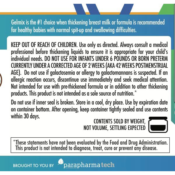 Gelmix Infant Thickener for Breast Milk and Formula