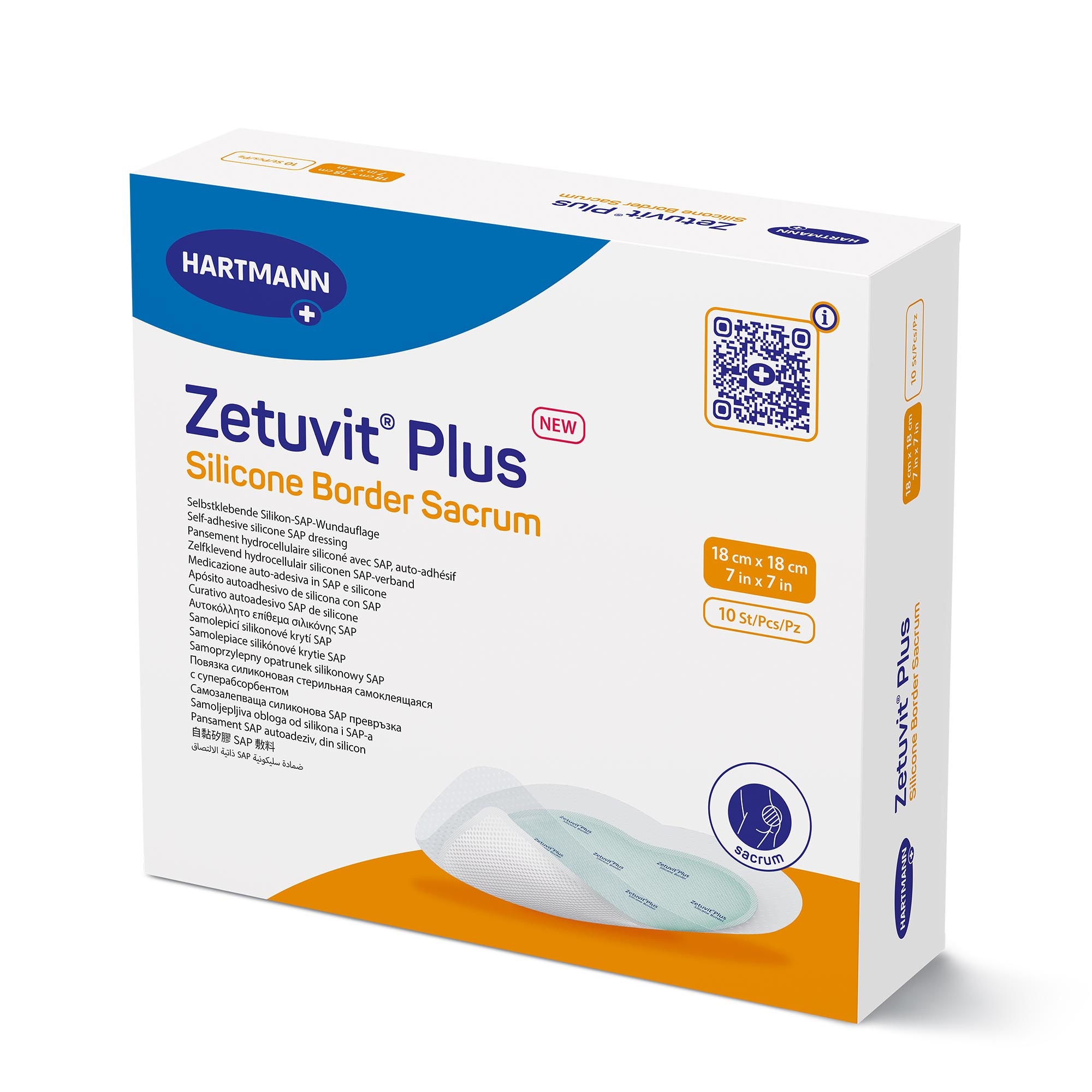 Zetuvit Plus Sacral Silicone Border Super Absorbent Dressing thumbnail 2