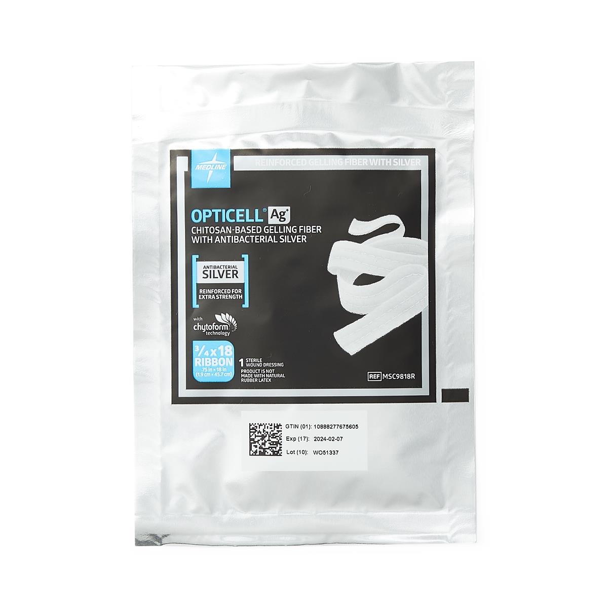 Opticell Ag+ Silver Antibacterial Gelling Fiber Dressing thumbnail 3