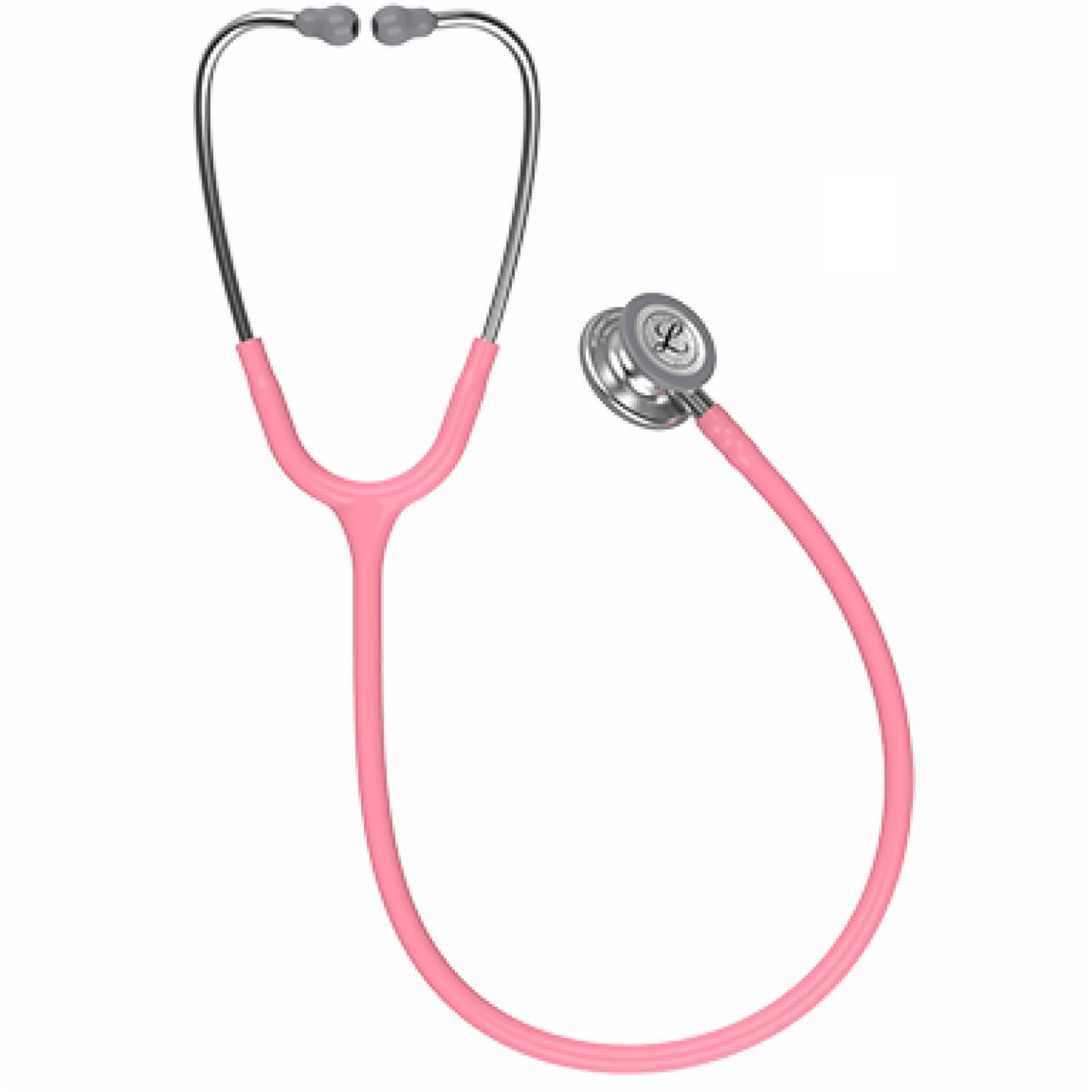 3M Littmann Classic III Stethoscope, Pearl Pink - Dual-Sided