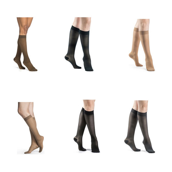 Sigvaris Eversheer Calf High Compression Socks30-40mm Hg, closed Toe thumbnail 1