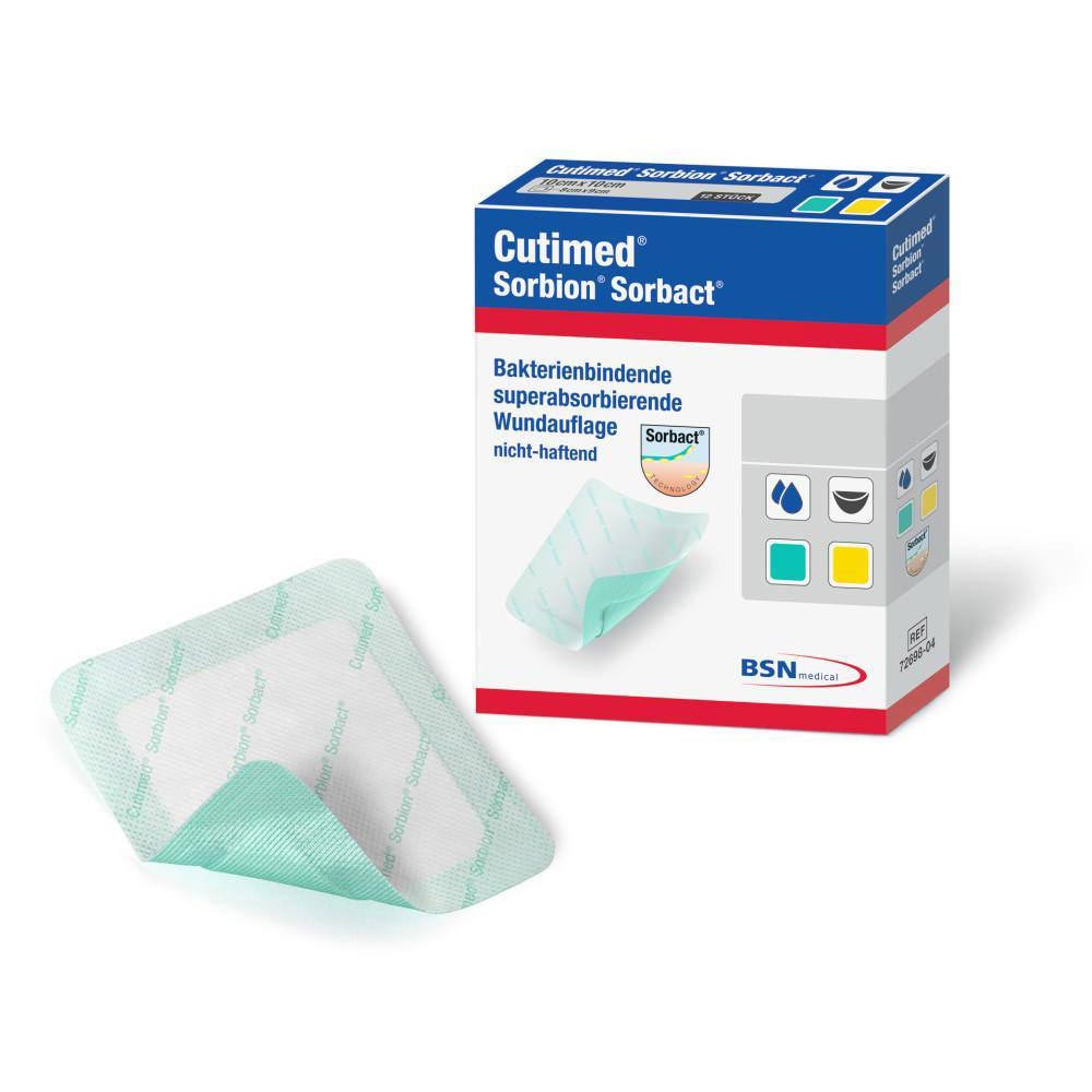 Cutimed Sorbion Sorbact Super Absorbent Antimicrobial Dressing thumbnail 1