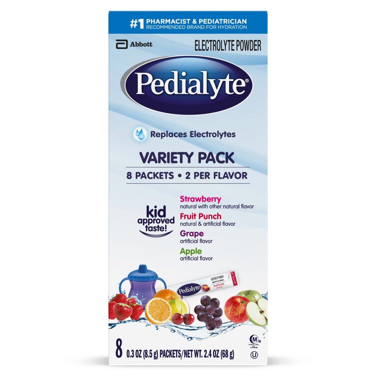 Pedialyte Powder Packs Oral Electrolyte Solution, Variety Pack thumbnail 1
