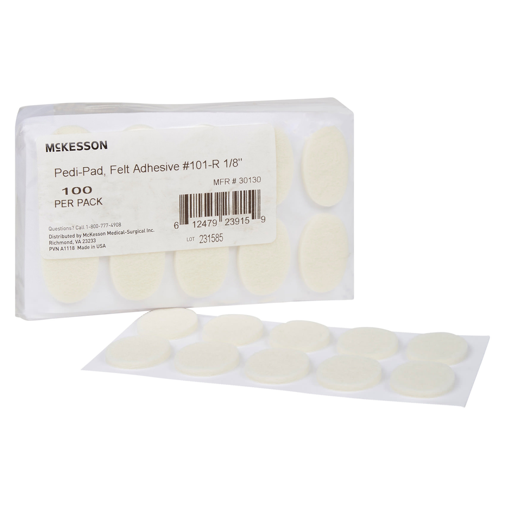 McKesson Pedi-Pad Adult Protective Foot Pads | Adhesive Felt