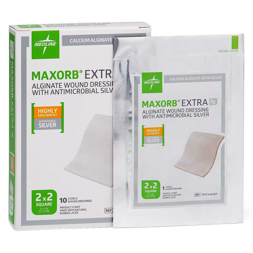 Maxorb Extra Ag+ CMC Alginate Wound Dressings thumbnail 3