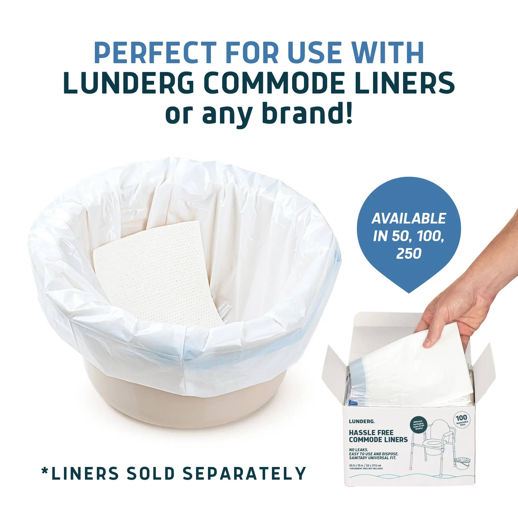 Lunderg Super Absorbent Commode Pads for Adults thumbnail 5