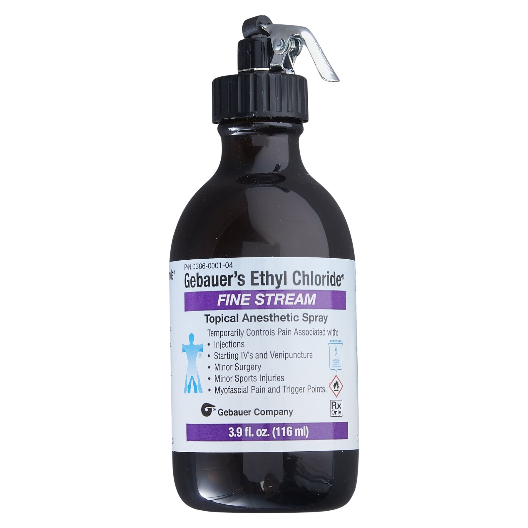 Gebauer Ethyl Chloride Fine Stream Topical Anesthetic Spray, 116 ml