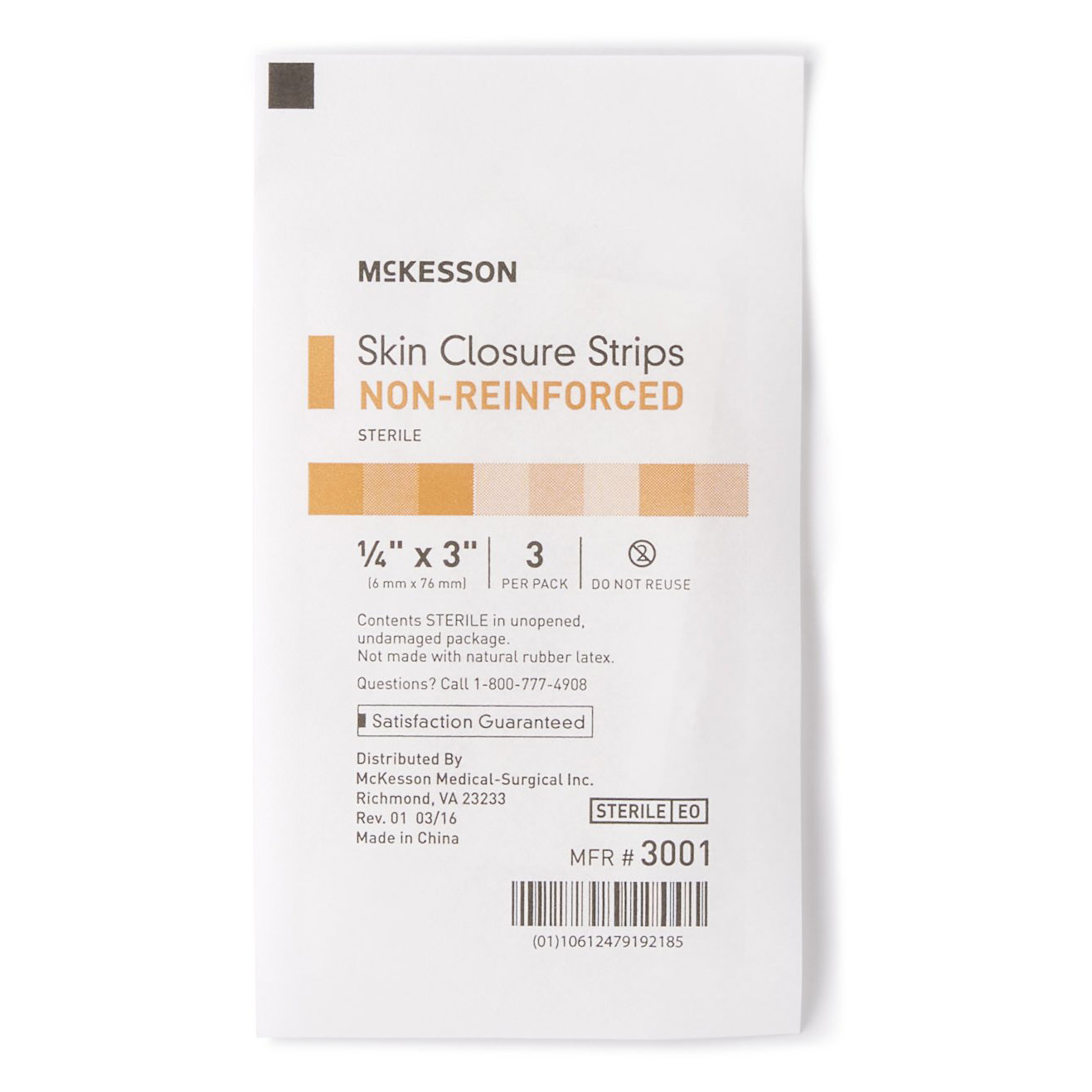 McKesson Skin Closure Strip 1/4 x 3 Inch, Sterile thumbnail 3