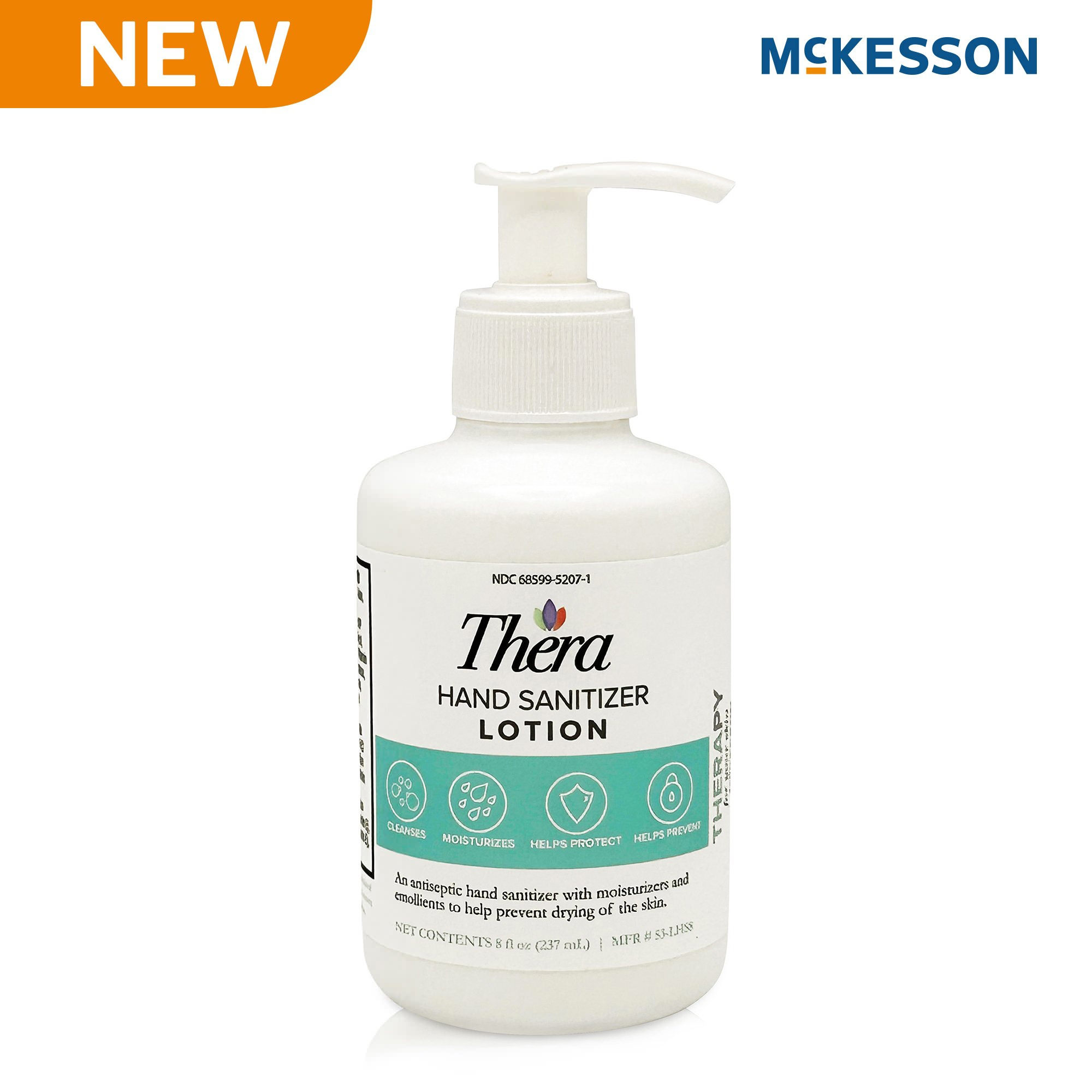 Thera Hand Sanitizer Lotion Pump Bottle, 8 oz - McKesson