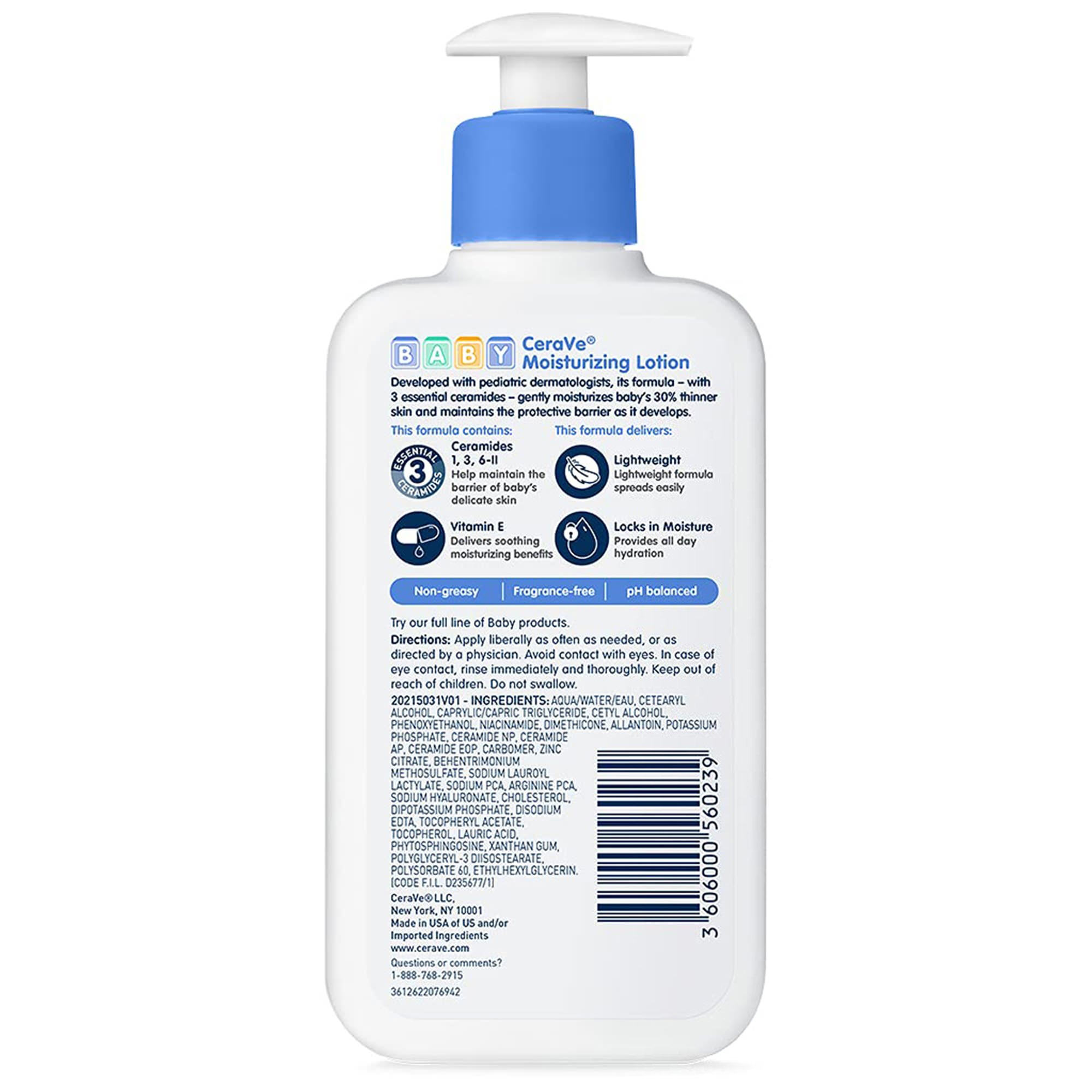 CeraVe Baby Mosturizing Lotion, 8 oz - 1 Each thumbnail 2