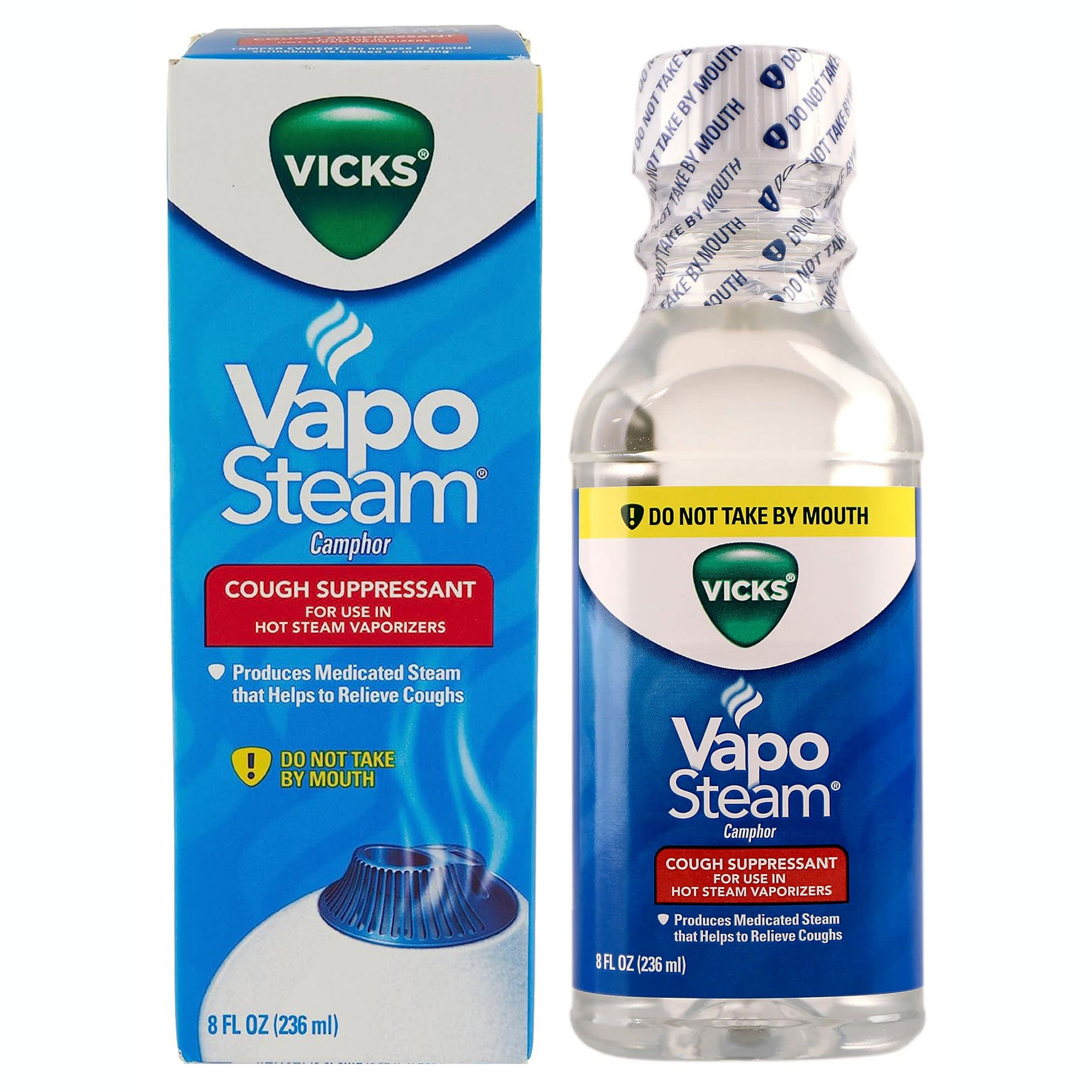 Vicks VapoSteam Cough Suppressant Liquid, 8 oz Inhalation