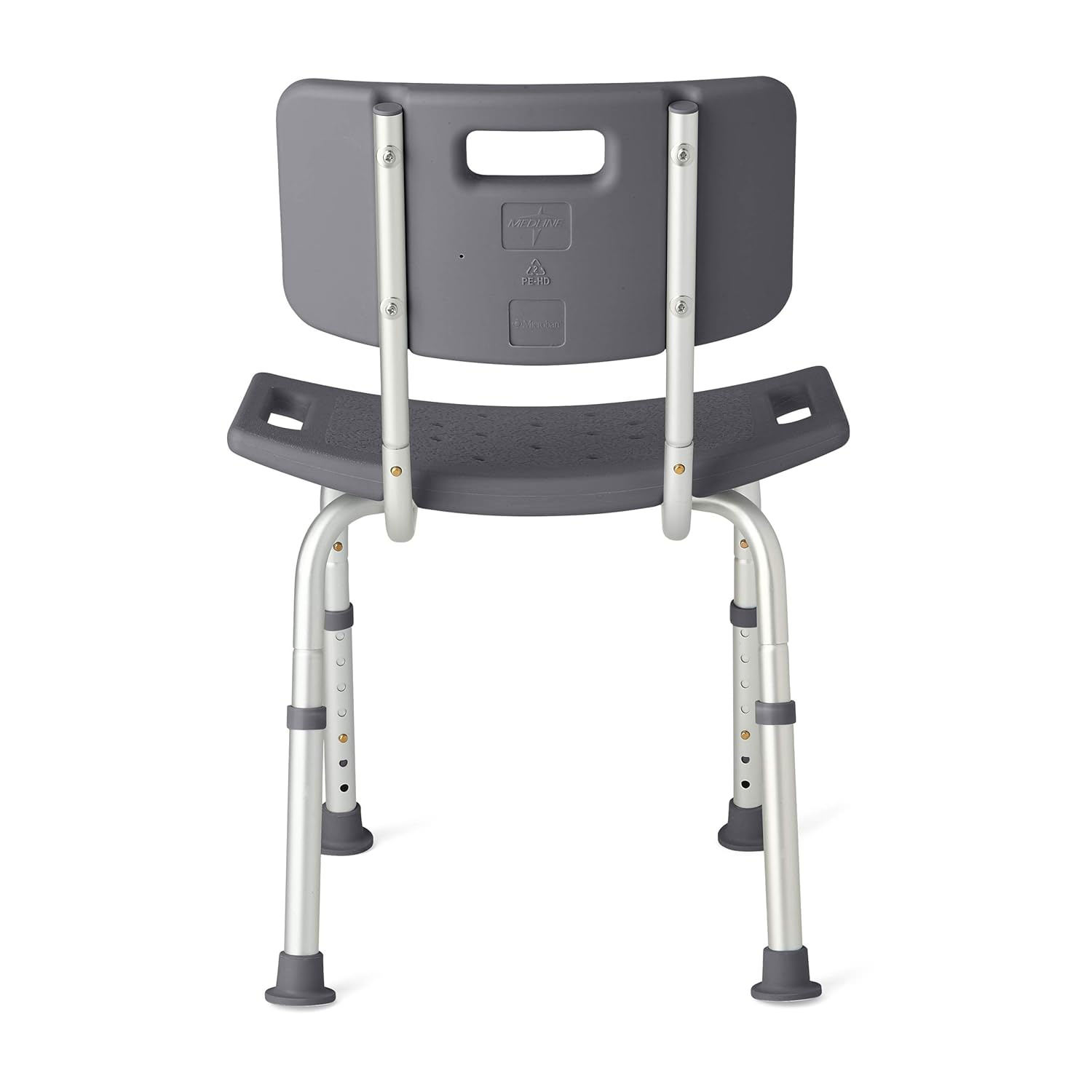 Medline Knockdown Shower Chairs With Backs, Microban Treated thumbnail 2