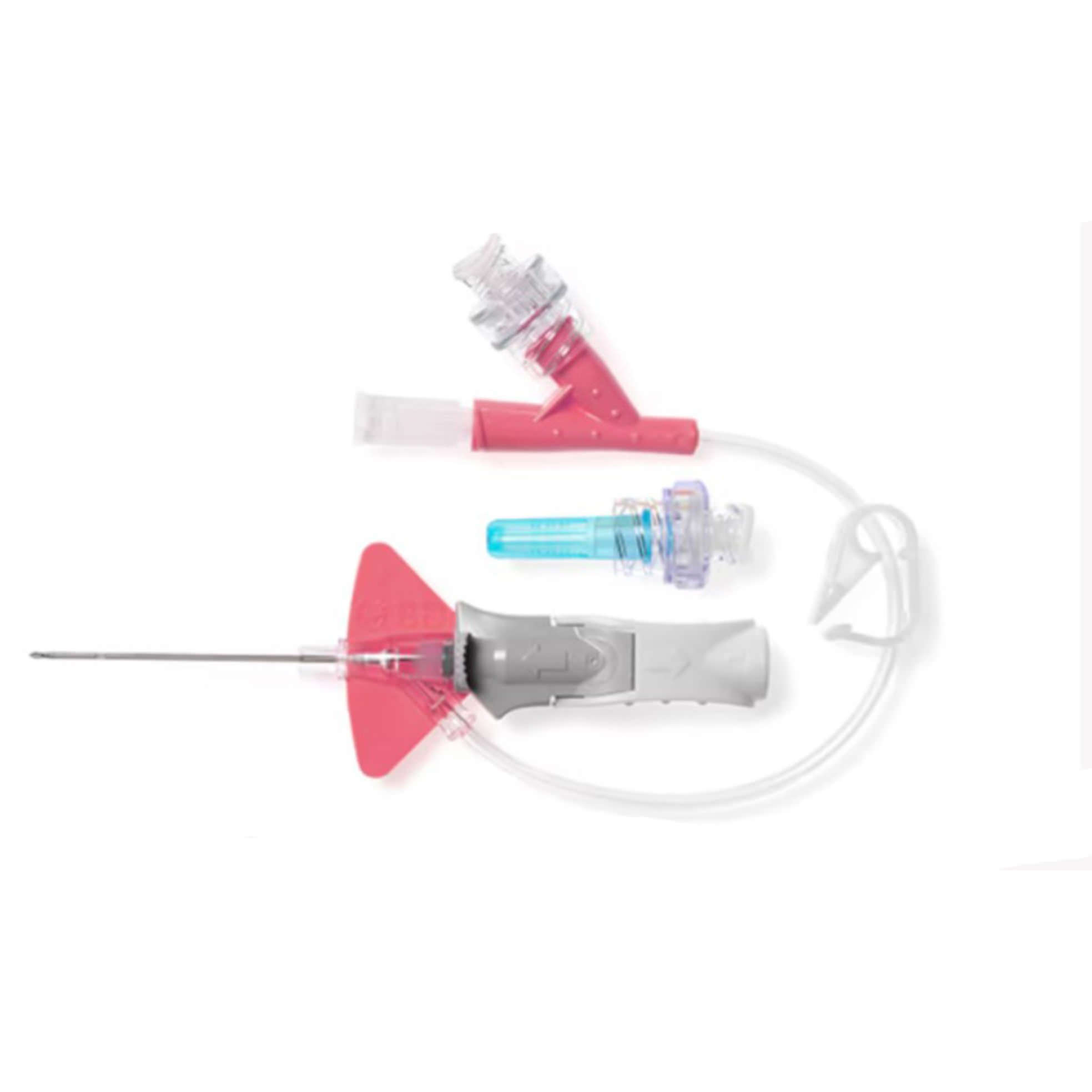 BD Nexiva 24G Closed IV Catheter, Dual Port, Yellow - Each