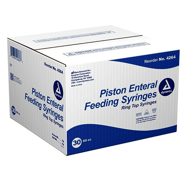 Dynarex Piston Enteral Feeding Syringes, Ring Top thumbnail 4