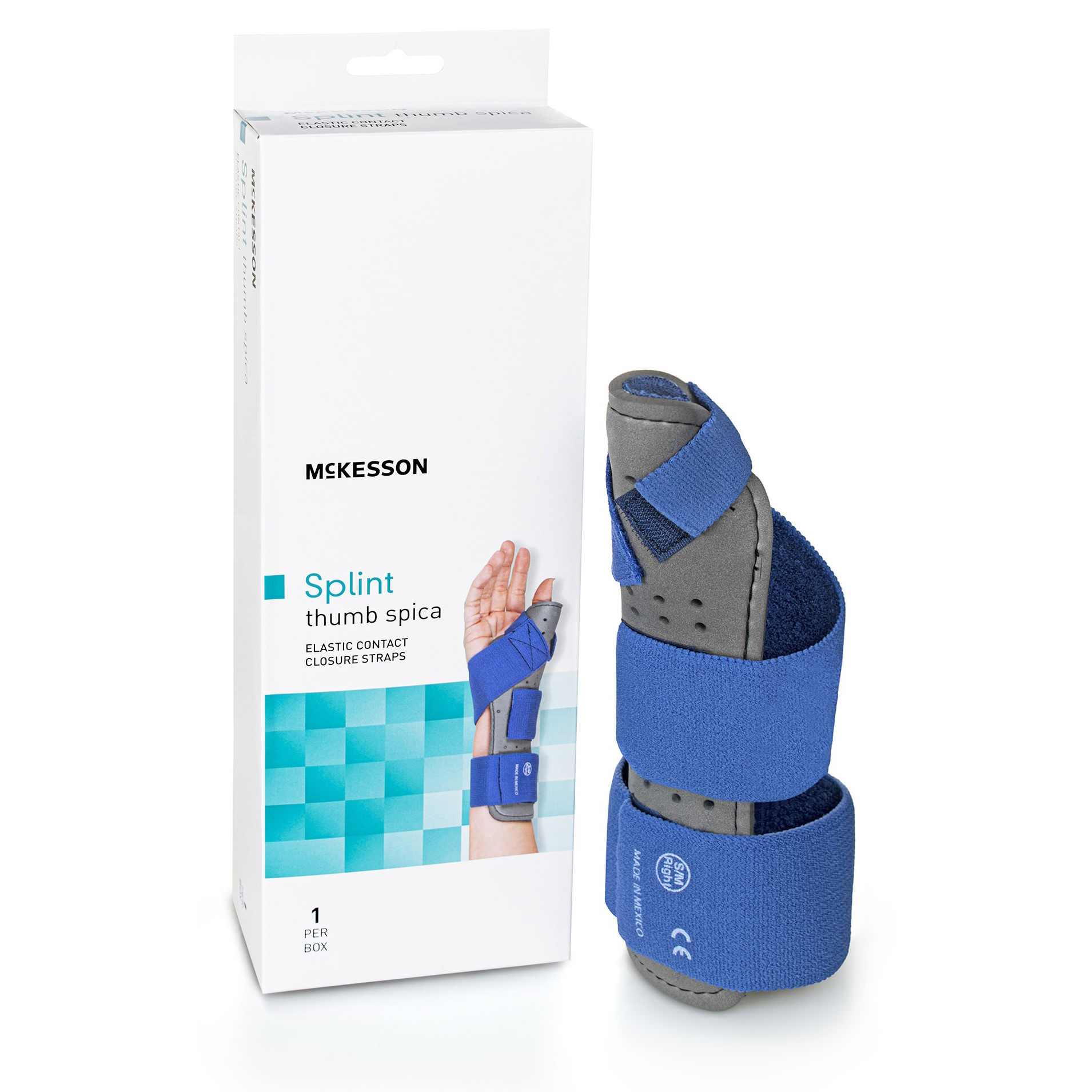 Push Lock Splint McKesson Thumb Splint - Hook and Loop Closure, Multiple Sizes