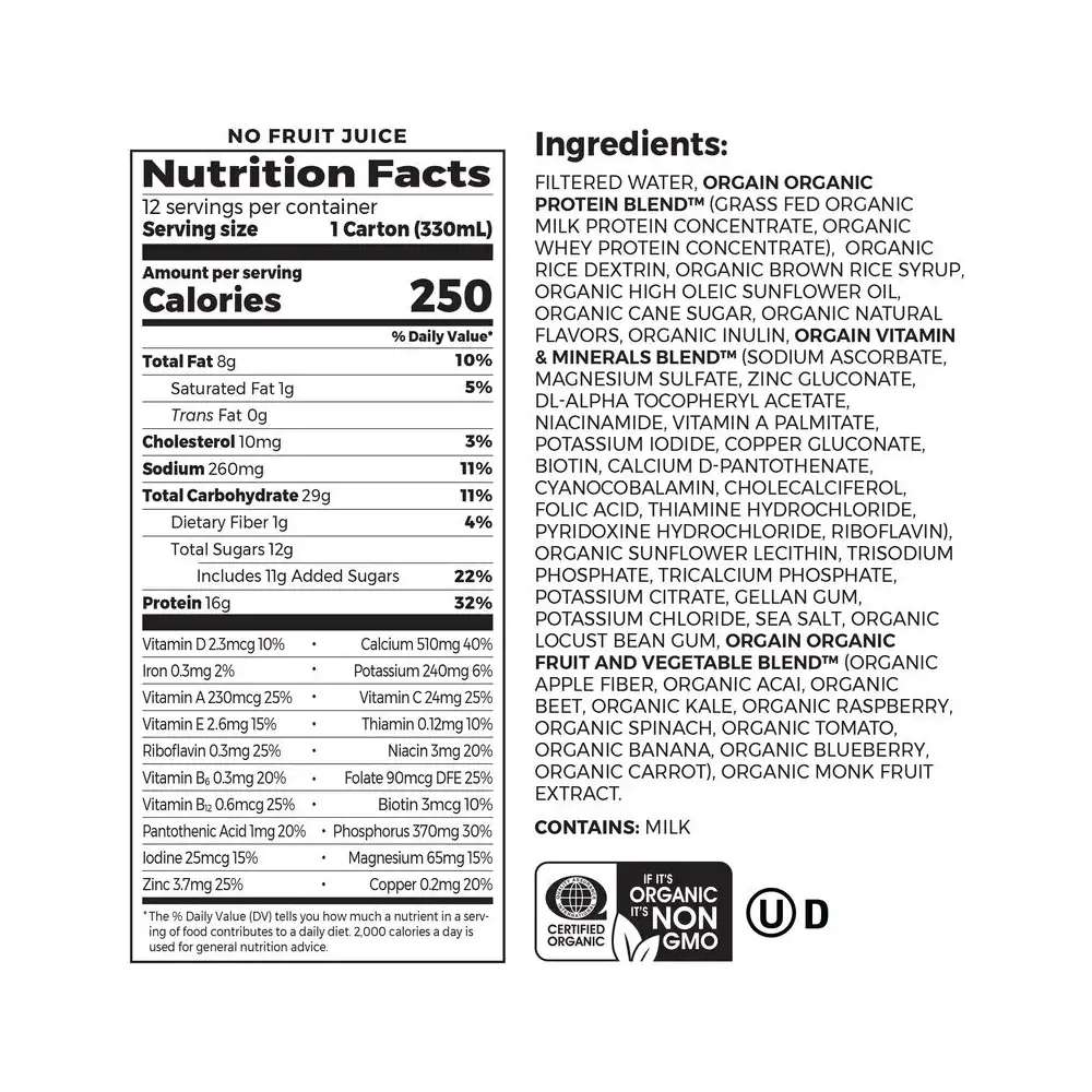 Orgain Organic Nutritional Shake thumbnail 4