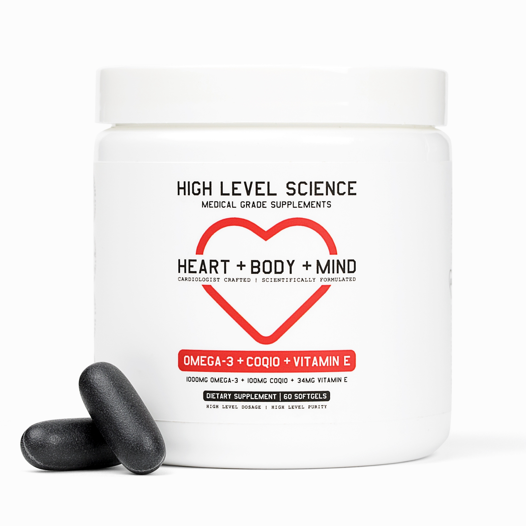 Heart + Body + Mind Dietary Supplement for Overall Health thumbnail 1
