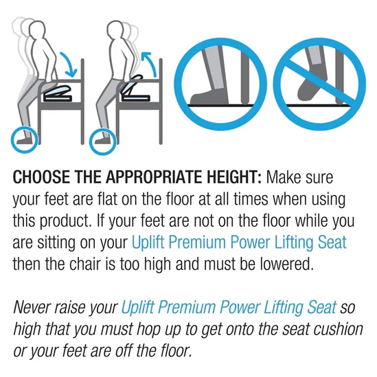 Carex Premium Uplift Seat Assist Standard Manual Lifting Cushion thumbnail 7