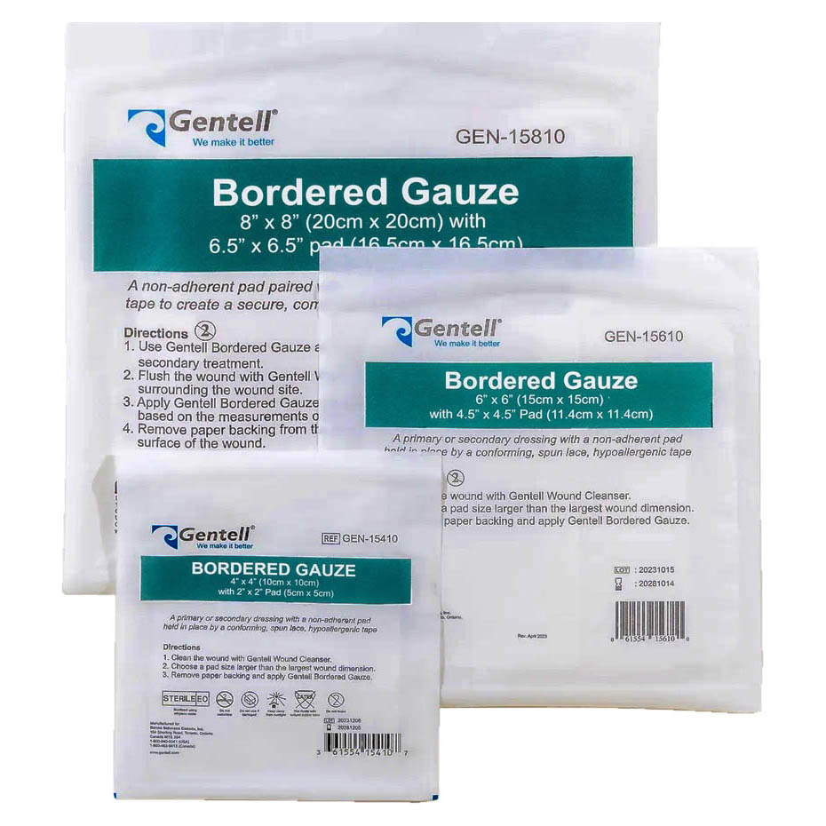 Gentell Bordered Gauze Dressing