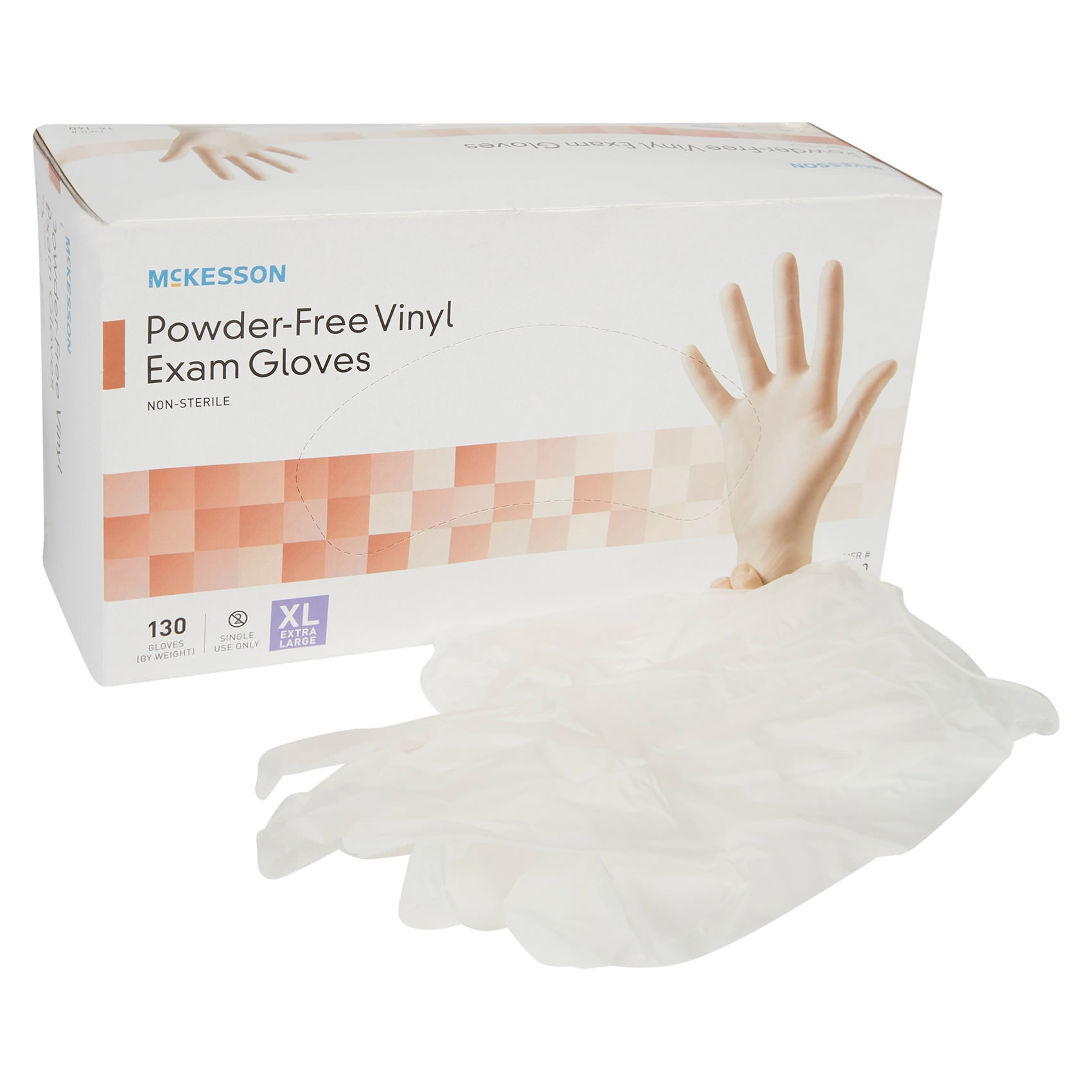 Mckesson Vinyl Powder Free Exam Gloves - Main image