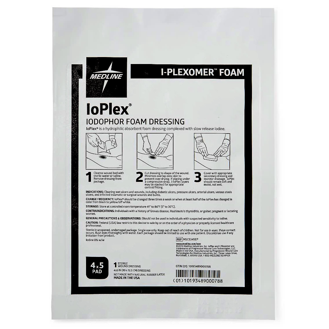 Medline IoPlex Iodophor Foam Dressing thumbnail 4