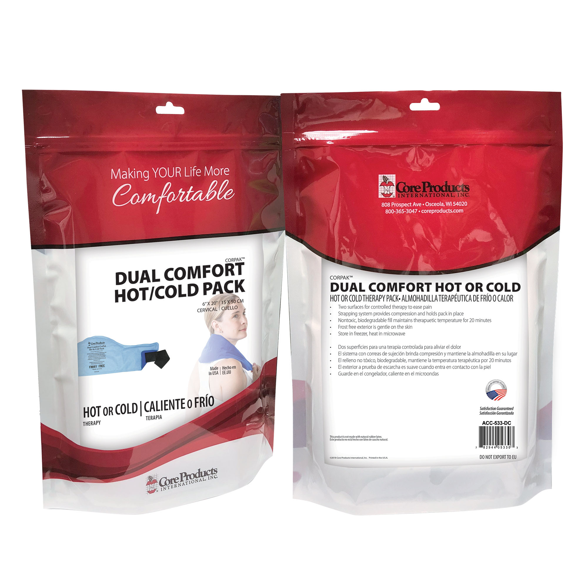 Core Dual Comfort CorPak Hot and Cold Therapy Pack thumbnail 11