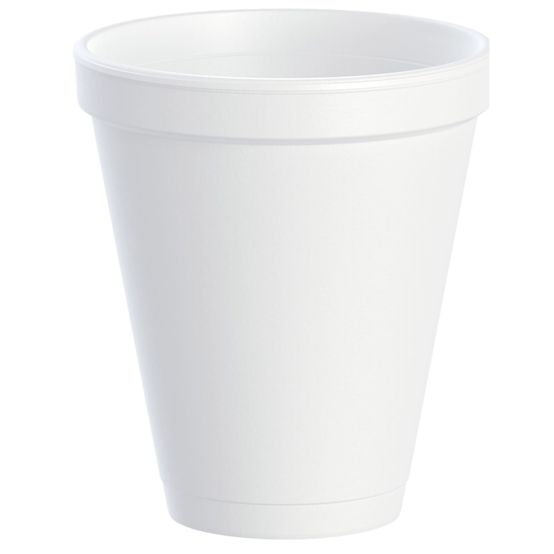 Dart White Styrofoam Disposable Insulated Drinking Cup thumbnail 1